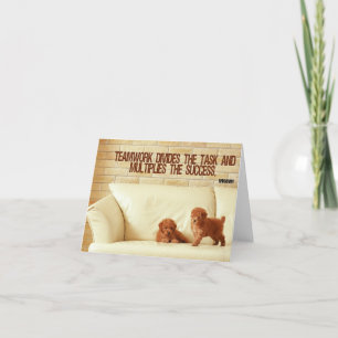 Teamwork Inspirational Greeting Note Card