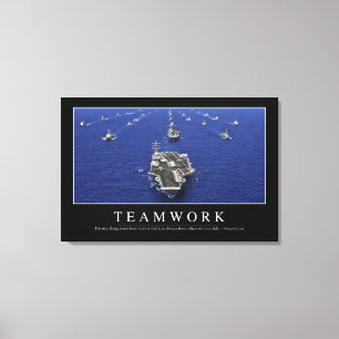 Teamwork: Inspirational Quote Canvas Print