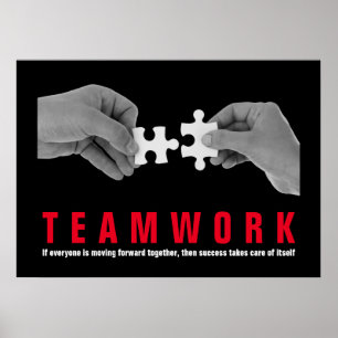 Teamwork Inspirational Quote Motivational Poster