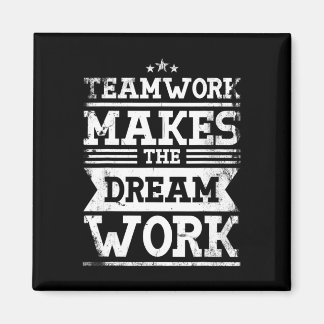 Teamwork Makes The Dream Work Design For A Lacross Magnet