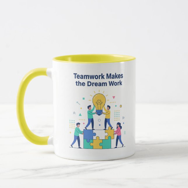 Teamwork Makes the Dream Work Mug (Gauche)