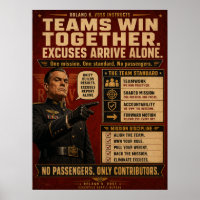 Teamwork Motivation Poster | Roland K. Voss