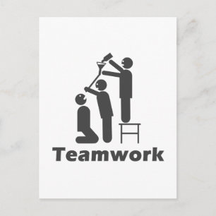 Teamwork - Motivational Merchandise Postcard