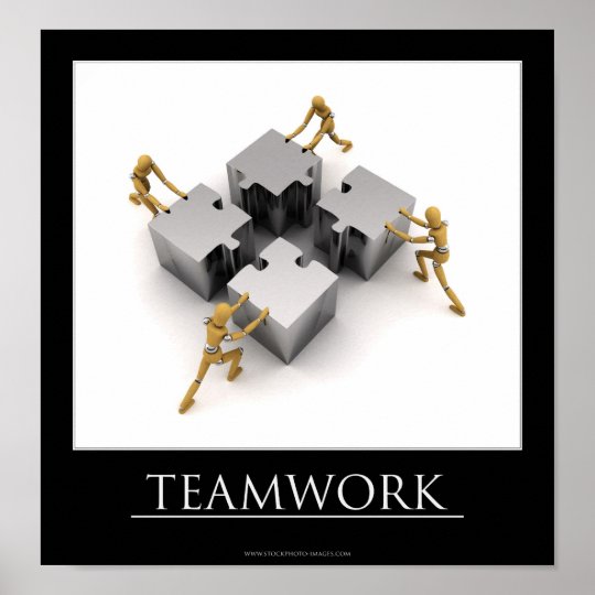Teamwork Motivational Poster | Zazzle.ca