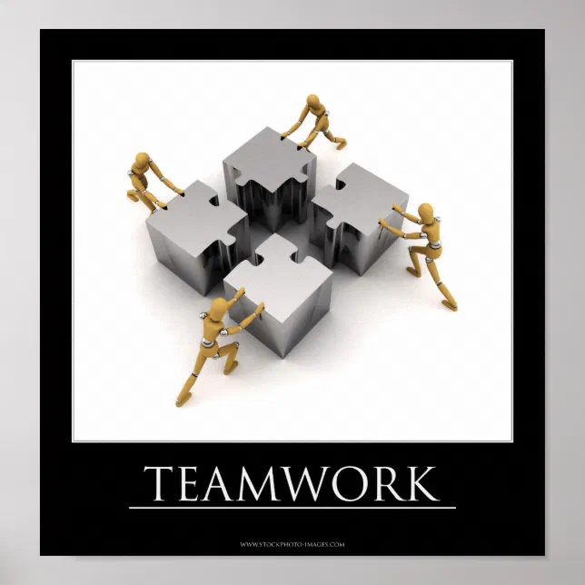 Teamwork Motivational Poster | Zazzle