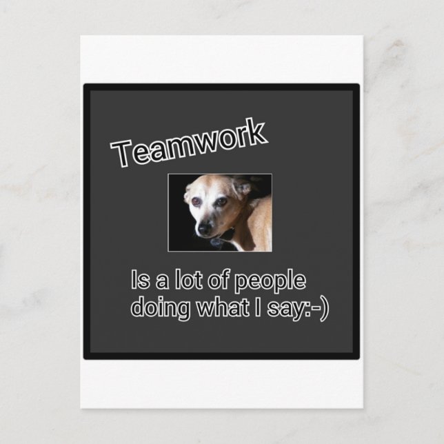 Teamwork Postcard (Front)