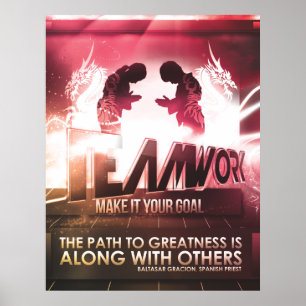 TEAMWORK - POSTER MOTIVATIONNEL