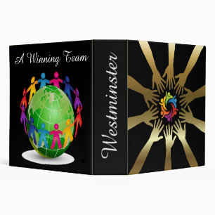 Teamwork - School / Business Notebook Binder - SRF