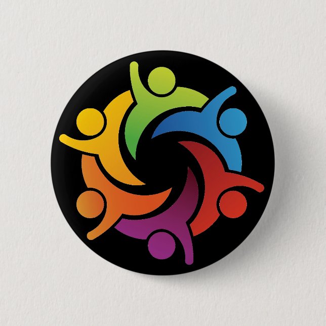 Teamwork - SRF 2 Inch Round Button (Front)