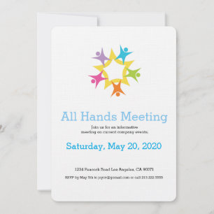 Teamwork Starburst Invitation