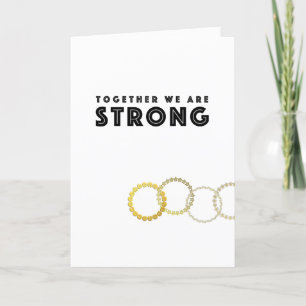 Teamwork Strength Thank You Card Customizable