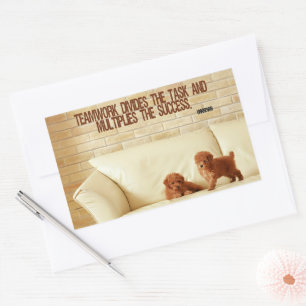 "Teamwork Success" Inspirational Quote Sticker