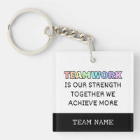 Teamwork Together Achieve More Typography
