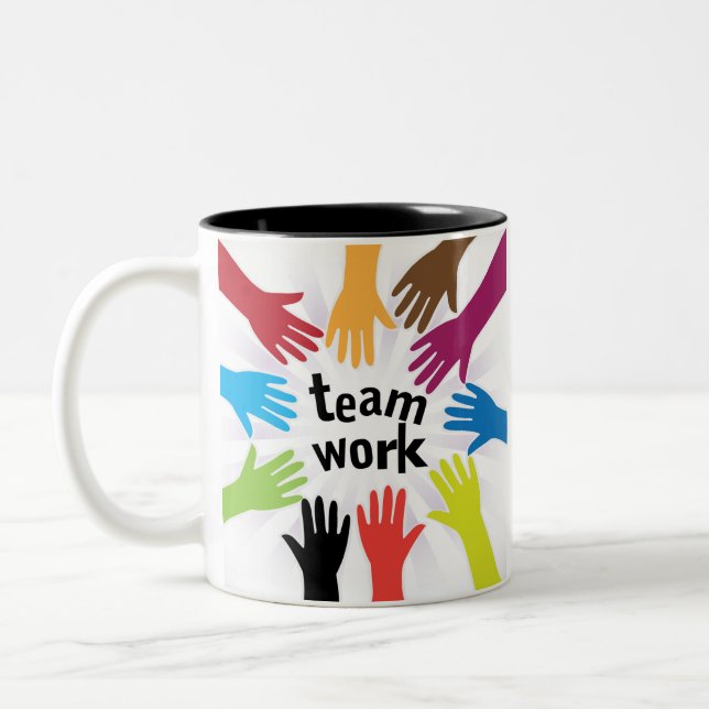 TeamWork Two-Tone Coffee Mug (Left)