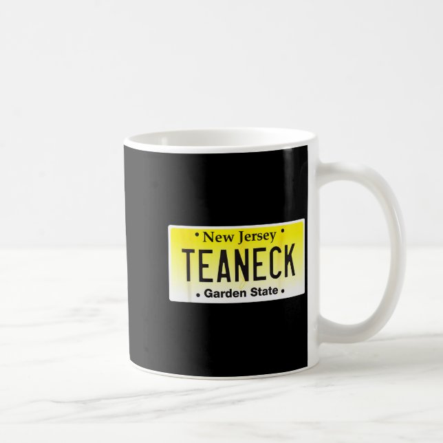 Teaneck New Jersey Hometown Nj License Plate Graph Coffee Mug (Right)