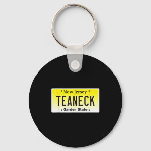 Teaneck New Jersey Hometown Nj License Plate Graph Keychain