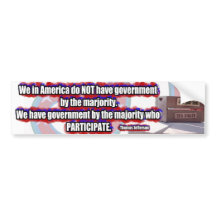 TeaParty Jefferson Participate Bumper Sticker