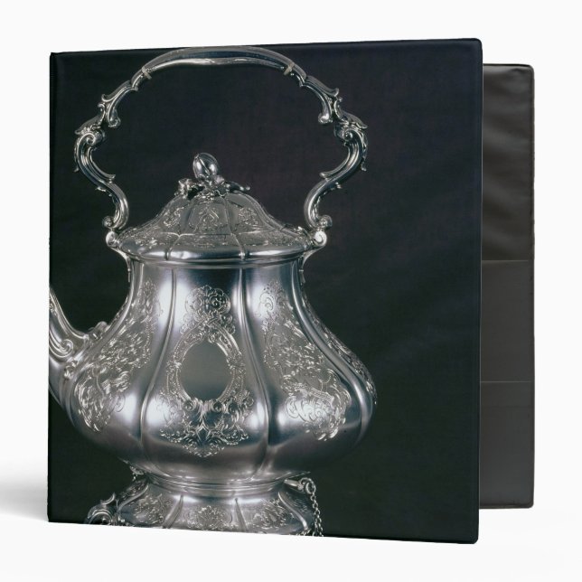 Teapot and kettle with lampstand and burner binder (Front/Inside)