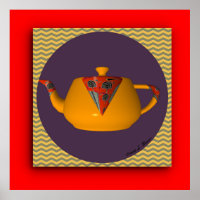 Teapot Art Kitchen Restaurant Cafe Tea Time