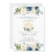 Teapot Baby Shower Boy Invitation