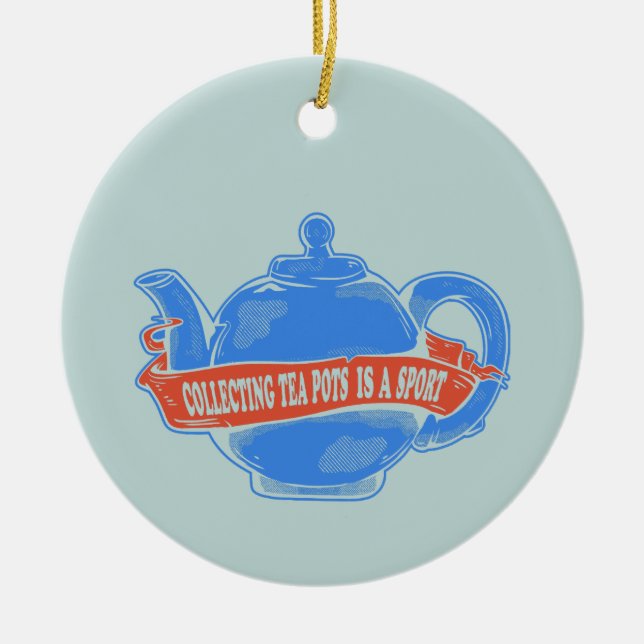 Teapot Collecting teapots Ceramic Ornament (Front)