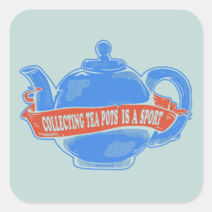 Teapot Collecting teapots Square Sticker