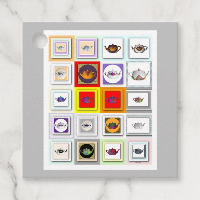  Teapot Repeat  Favour Tags (Front)