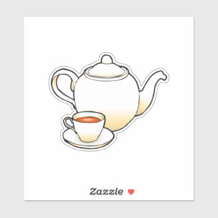 Teapot with teacup