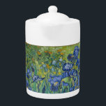 Teapot with Van Gogh's Irises<br><div class="desc">Print of Van Gogh's Irises</div>
