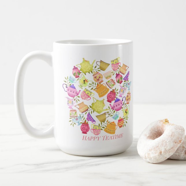 Teapots and Cups  (With Donut)