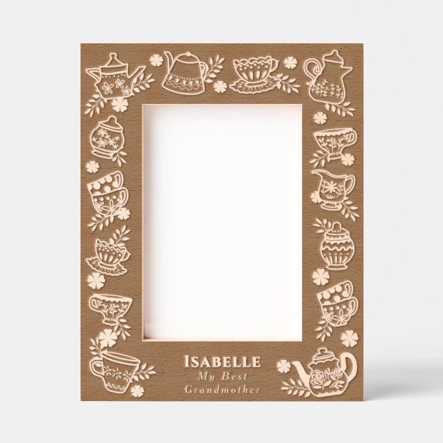 Teapots and Cups  Etched Frames (Front)