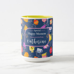 Teapots et tasses Jardin Marine