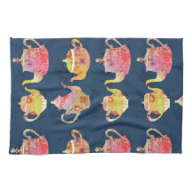 teapots kitchen towels