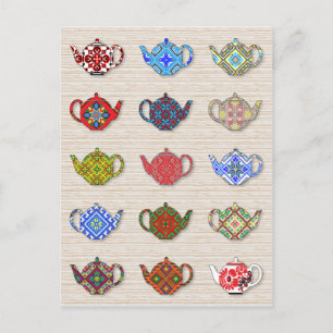 Teapots Postcard