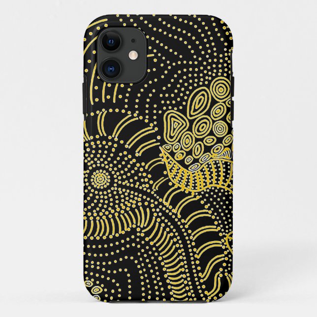 Tear Across Dotted Line - Aboriginal Graphic Case-Mate iPhone Case (Back)