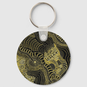 Tear Across Dotted Line - Aboriginal Graphic Keychain