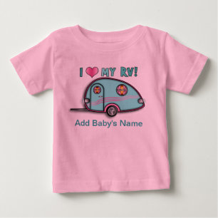 Tear Drop RV Trailer BABY T-SHIRTS