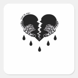 Tear Me Apart Classic Square Sticker