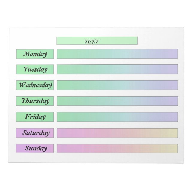 Tear off the calendar, create a notebook with note (Front)