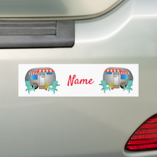 Teardrop Caravan Camper Thunder_Cove Bumper Sticker