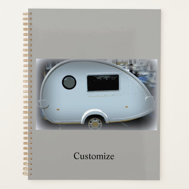 Teardrop caravane gitane heureux glambages (Devant)