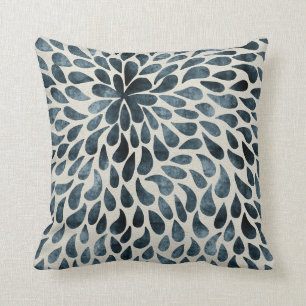 Teardrop Petals Throw Pillow