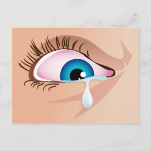 Tearful Eye Postcard