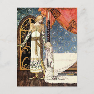 Tearful Goodbye As The Prince Must Leave Postcard
