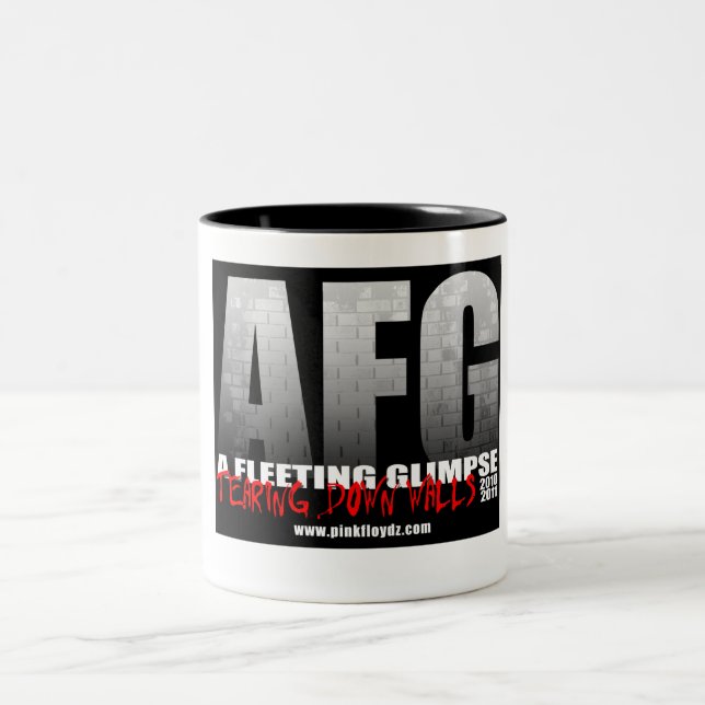 "Tearing Down Walls" Two Colour 15 oz Mug (Center)