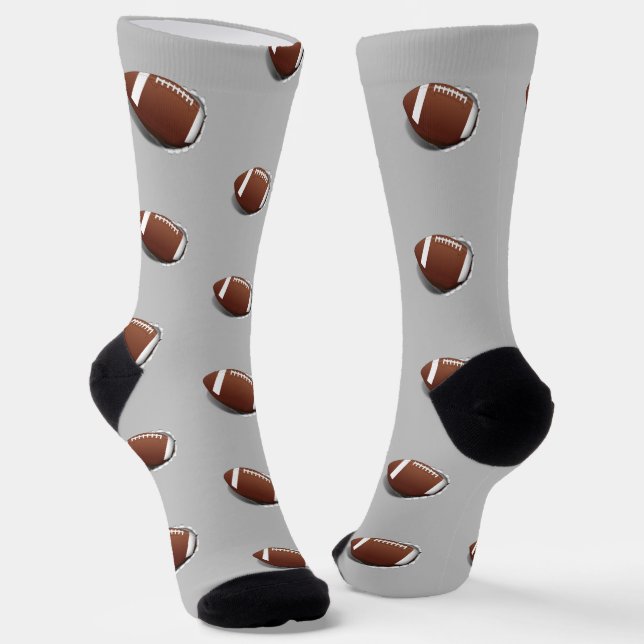 Tearing Out Football Sports Socks (Angled)