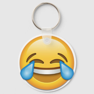 Tears of Joy emoji funny Keychain