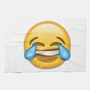Tears of Joy emoji funny Kitchen Towel