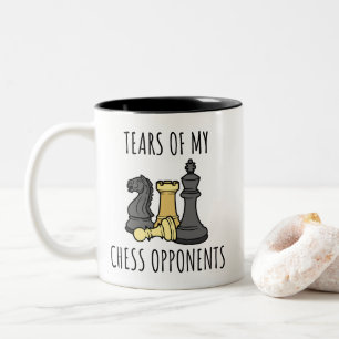 Tears of My Chess Opponents Humour Two-Tone Coffee Mug