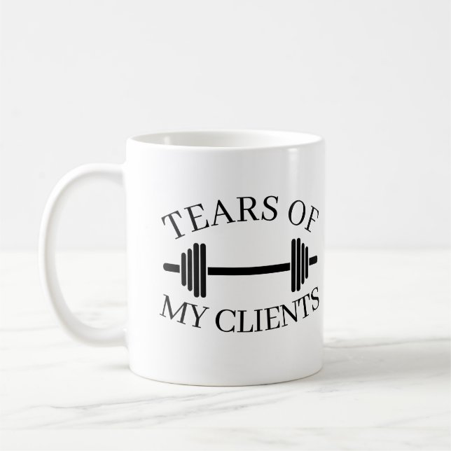 Tears of My Clients Personal Trainer Gift Coffee M Coffee Mug (Left)
